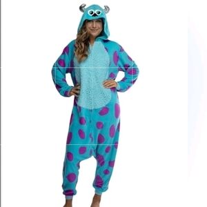 Disney Monsters Inc Sulley Onesie pajamas size L